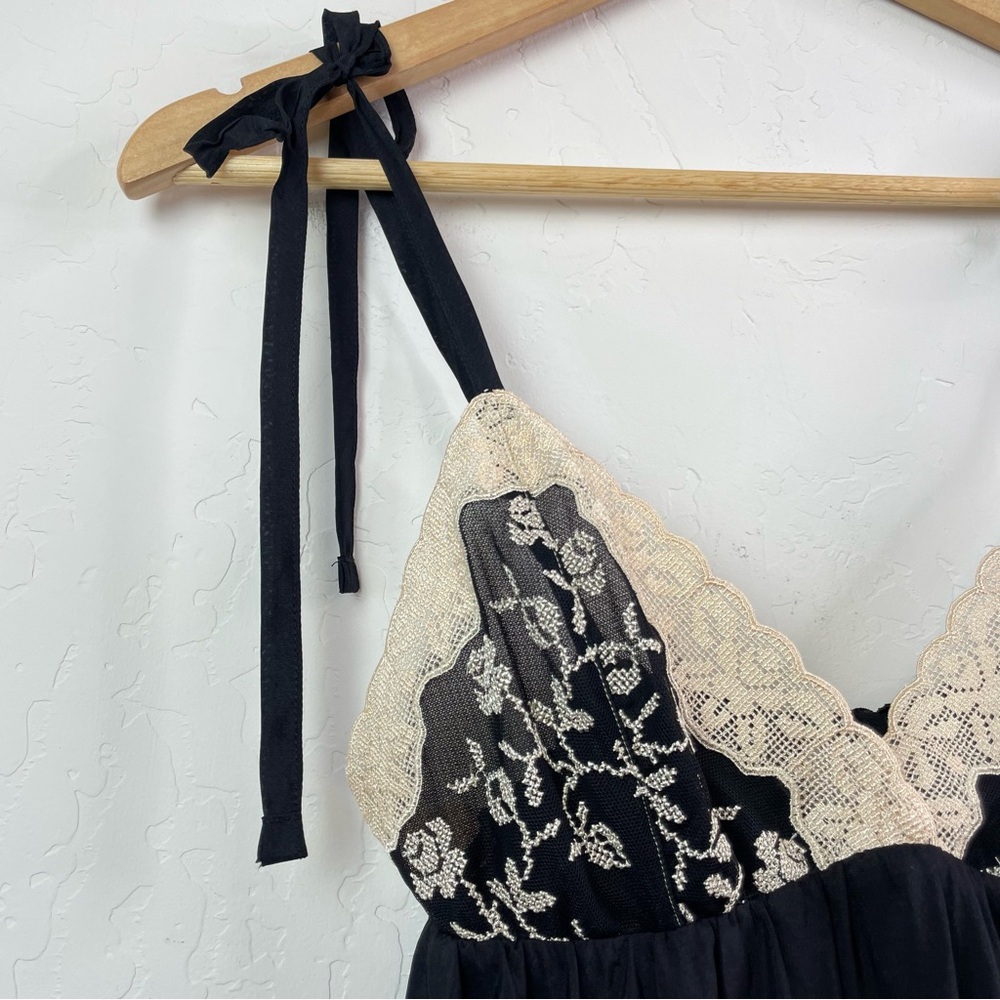 NWT Victoria’s Secret Lace Silk Babydoll Bow Romantic Lingerie Slip Dress Small - Picture 5 of 15